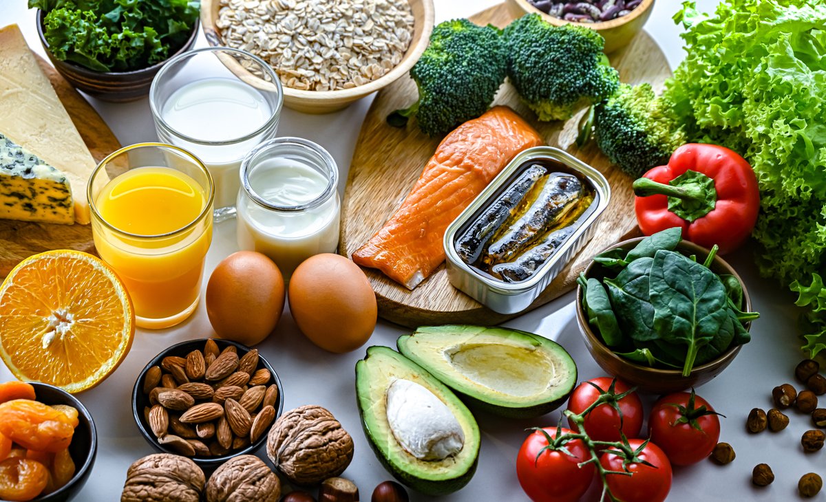 Abbildung von verschiedenen Lebensmitteln