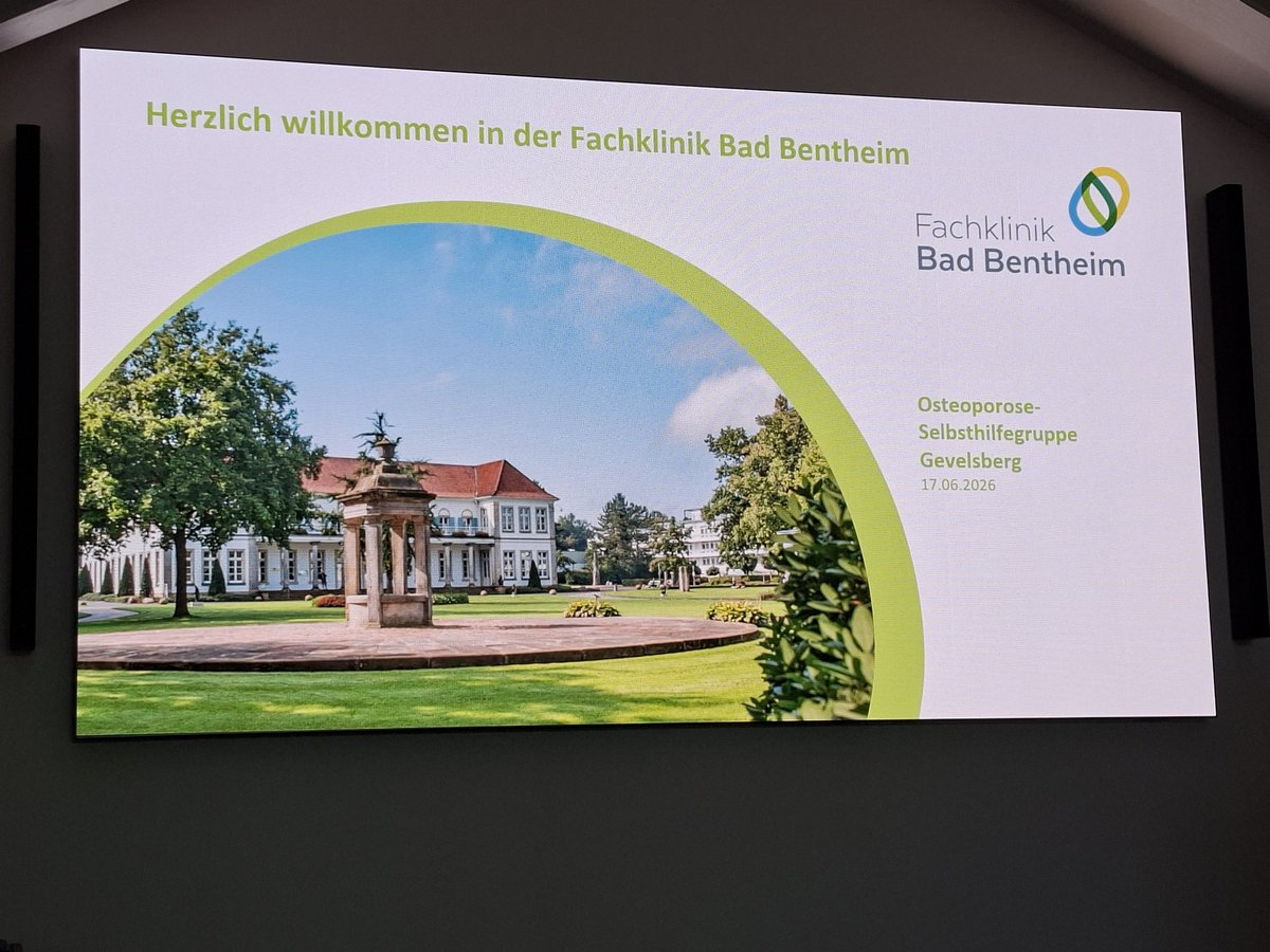 Begrüßungsbildschirm mit den Daten der Selbsthilfegruppe